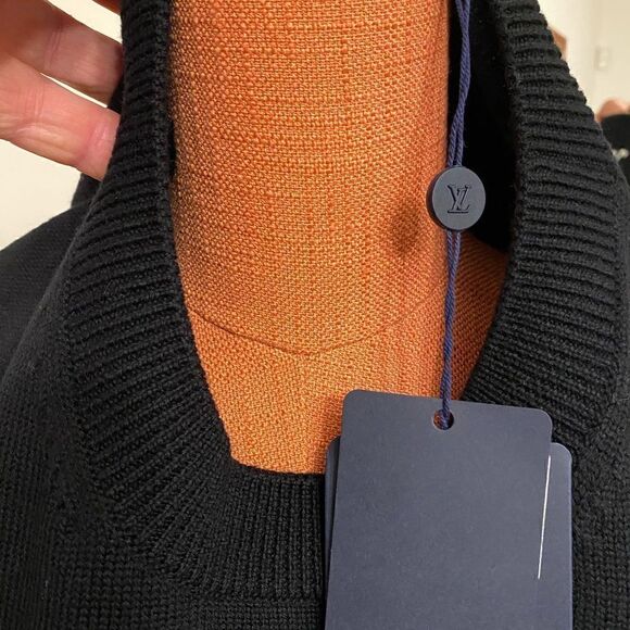 Men’s Louis Vuitton clock intarsia pullover size 4XL made in Italy - Picture 10 of 12